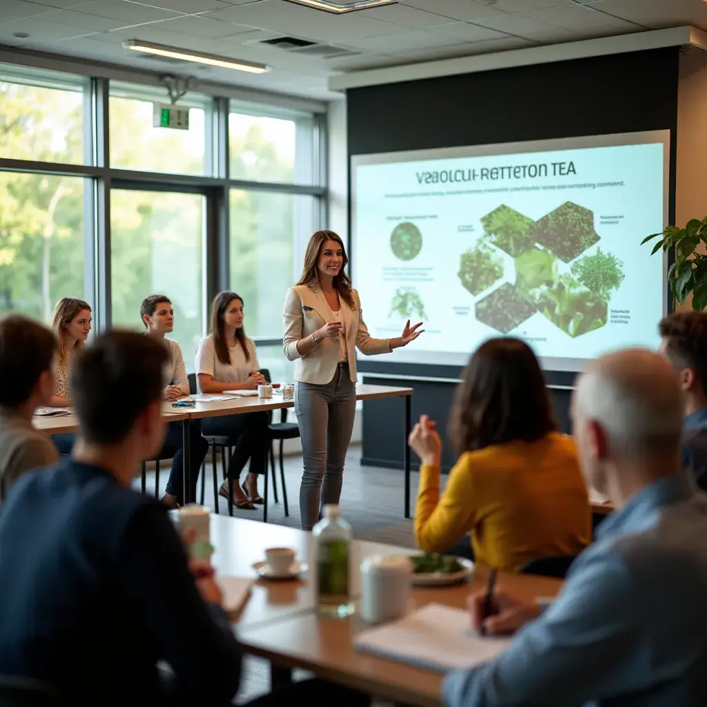 Teáscsésze, amely mellett egészséges ételek találhatóak.